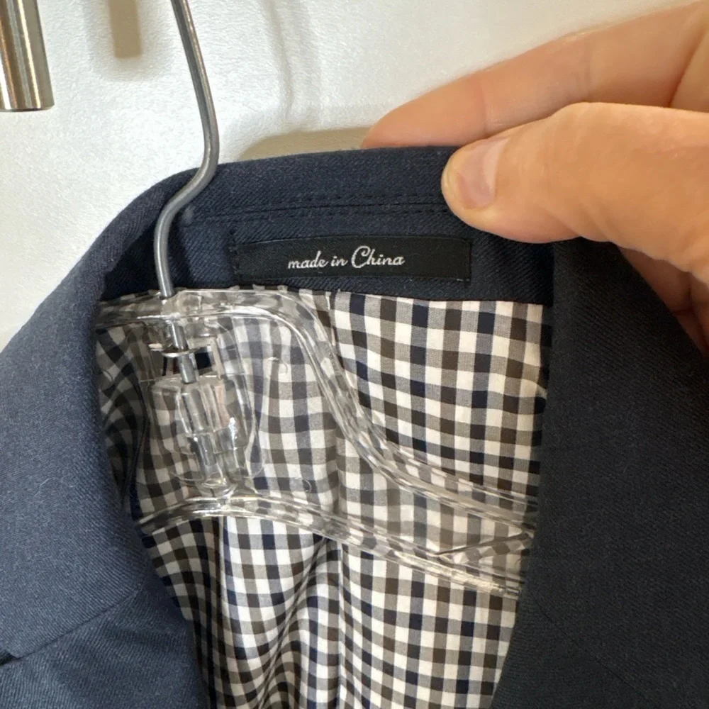 Zara Men's Navy Sport Coat Blazer
